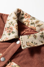Evelyn Retro Floral Patchwork Shirt