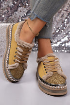 Harper Lace Up Flat Shoes