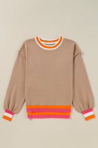 Sofia Trim Drop Shoulder Sweater