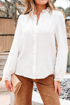 Ivy Patchwork Stand Loose Shirt