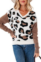 Jocelyn Block Patchwork Sleeve Sweater