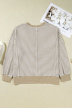 Vanessa Knit Ribbed Trim Long Sleeve PLUS Top