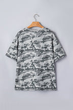 Nala Print Raw Edge Tee