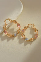 Julieta Plated alloy Hoop Earrings