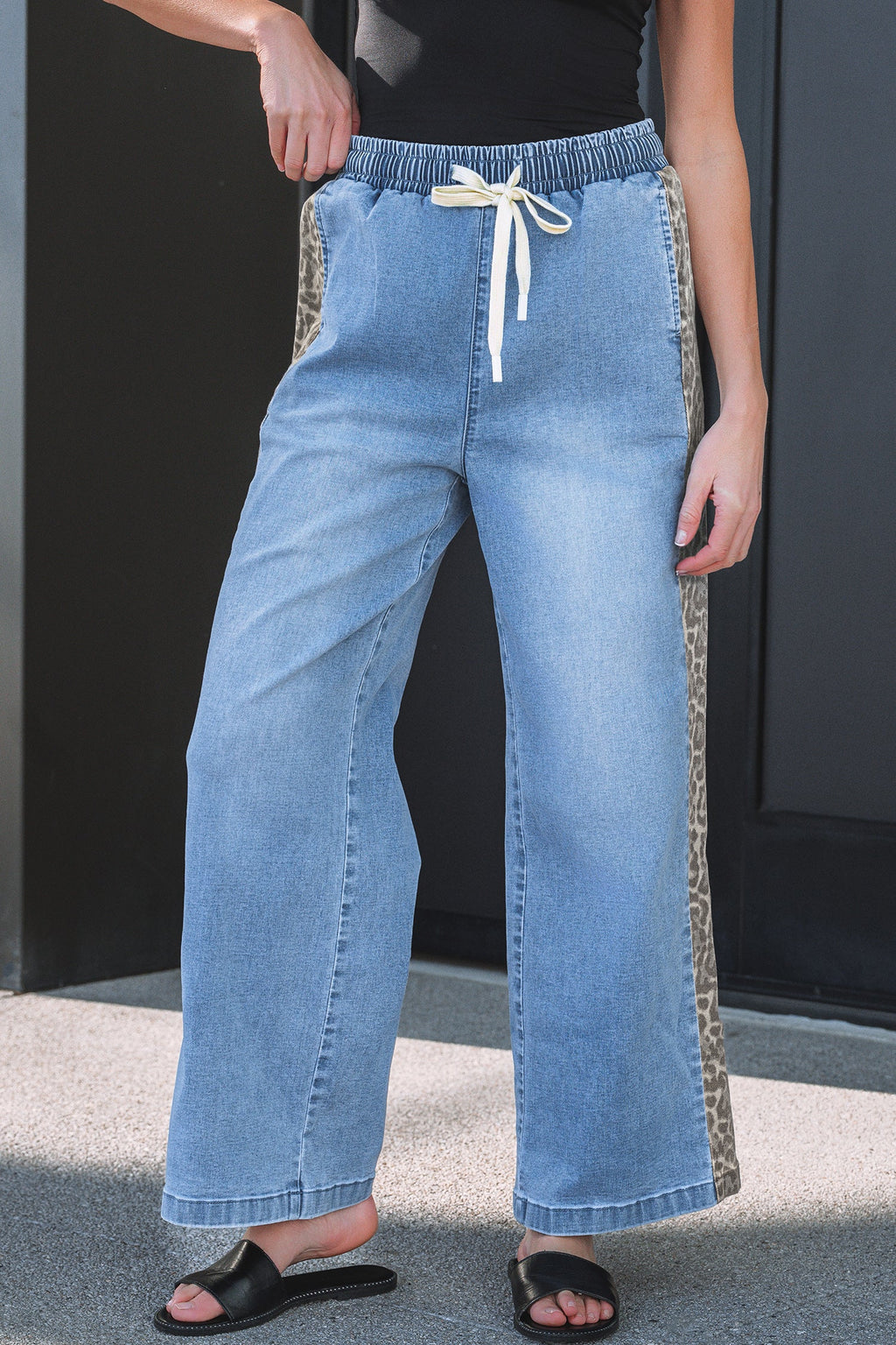 Avianna Panel Wide Leg Jeans