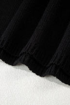 Faye Backless Bubble Sleeve Sweater