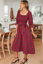 Jazmin Waist Flared Midi Dress