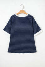 Melany Trim Ribbed T PLUS Shirt
