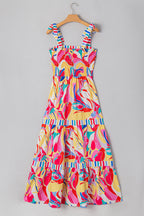 Milan Striped Trim Maxi Sundress