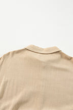 Scarlet Sleeve Tiered Pleated Shirt
