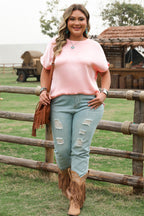 Nyomi Short Batwing Sleeve PLUS Top