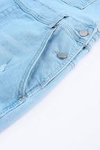 Sophia Constructed Bib Distressed Overalls