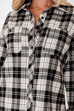 Leona Plaid Print Chest Shirt