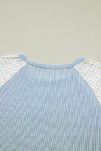 Lyric Block Floral Patchwork Long Sleeve Top
