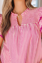 Treasure Ruffled Short Sleeve Blouse