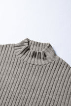 Amira High Knitted Pullover Top