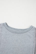 Mercy Hem Pullover top Long Sleeve Top