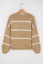 Avery Puff Sleeve Baggy Sweater