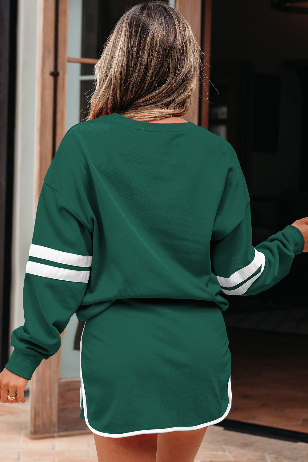 Sophia Shoulder Pullover Mini Skirt