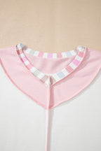 Promise Color Block Loose Long Sleeve Top