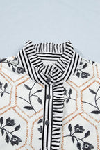 Hayden Patchwork Short Sleeve Blouse