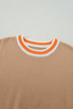 Sofia Trim Drop Shoulder Sweater