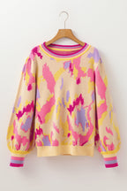 Aria Colorblock Balloon Sleeve Sweater