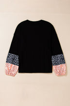 Poppy Textured Knit Drawstring Blouse
