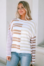 Magnolia Stripe Slouchy Sweater