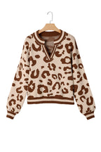 June Printed Knit Casual Sweater