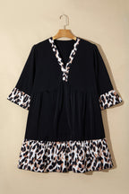Sage Ruffle Hem Mini PLUS Dress