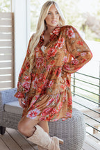 Maddie Ruffle Mini Dress Long Sleeve Top