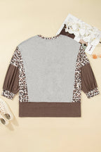 Camila Block Patchwork Dolman PLUS Sweatshirt