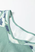 Mazie Mist Ribbed Patchwork PLUS Tee