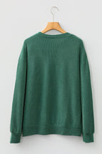 Ximena Letter Graphic Loose Long Sleeve Top