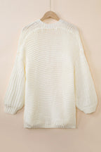 Oakley Shoulder Puff Sleeve Cardigan