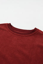 Araceli Ribbed Corduroy Oversized Sweatshirt