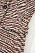 Aria Houndstooth Lapel Collar Blazer