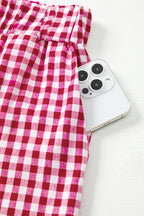 Laura Plaid Casual Loose Trousers