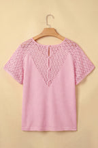 Nyomi Cutout Waffle Knit Blouse