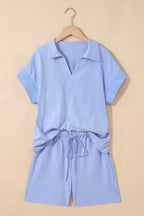 Lilian Dolman Sleeve Polo Shirt Set