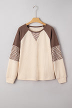 Emmeline Patchwork Color Block Long Sleeve Top