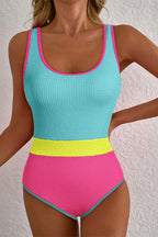 Hanna Patchwork One Piece Swimsuit