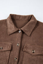 Eleanor Corduroy Flap Up Shacket