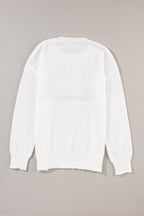 Robin Glitter Print Casual Sweater