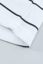 Simone Henley Waffle Knit Top