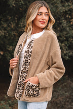 Renaona Print accent Plush Jacket