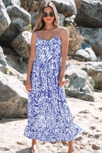 Coraline Floral Spaghetti Strap Maxi Dress