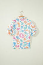 Lilyana Keyhole Puff Sleeve Blouse