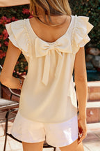 Sloan Back Ruffled Sleeveless Top